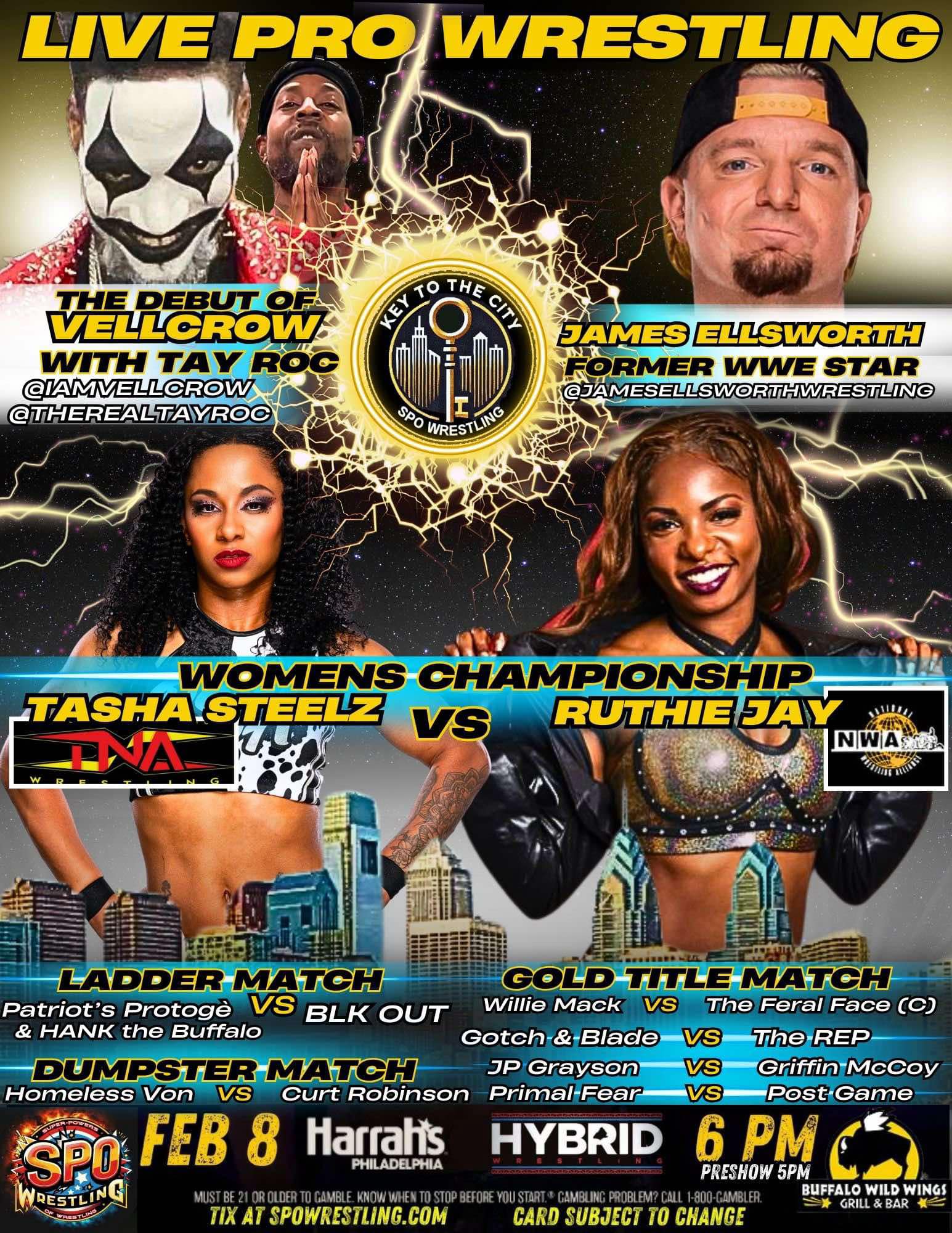 Key to the city (1st half of the show)- Harrahs Casino Phila. SPO Wrestling