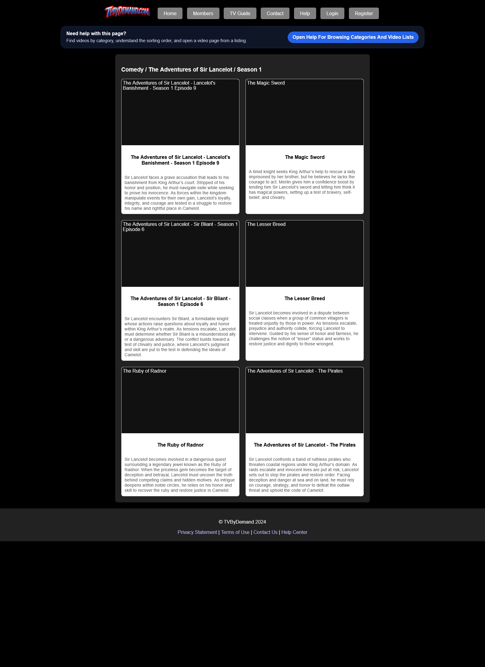 Browsing Categories And Video Lists